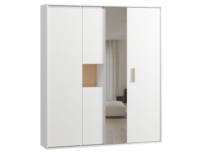 Шкаф-купе Бладвен-180-210 White Plywood