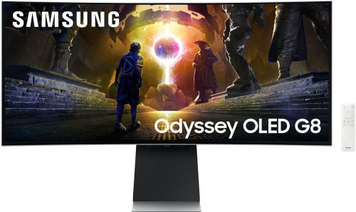 Монитор Samsung 34” Odyssey OLED G8 G85SD UWQHD, 175 Гц серебристый