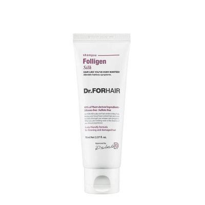 Бессульфатный шампунь для повреждённых волос Dr.Forhair Folligen Silk EX Shampoo 70 мл