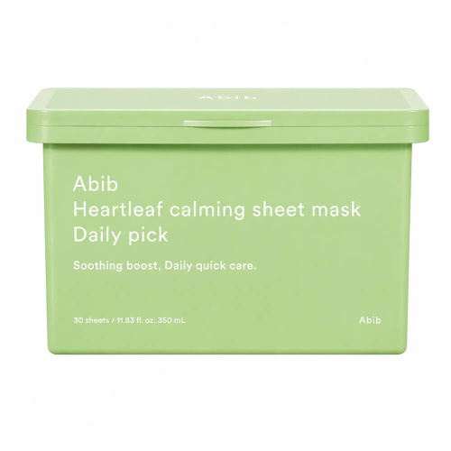 Набор успокаивающих масок с хауттюйнией Abib Heartleaf Calming Sheet Mask Daily Pick