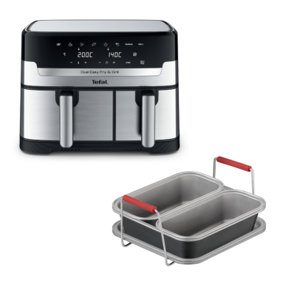 Аэрогриль Dual Easy Fry & Grill EY905D10 + Набор аксессуаров J701S544