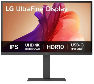 Монитор 27" LG UltraFine 27U730A-B 3840x2160 LED 16:9, IPS, 300cd, 1000:1, 178гр/178гр, DP, HDMI, USB, 60Hz, HAS, black