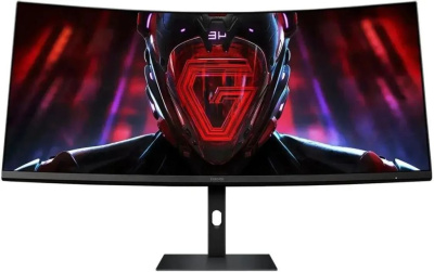 Монитор 34" Xiaomi Gaming G34WQi 2026 ELA6650RU 3440x1440, VA, 21:9, curved, 1ms, 400сd/m2, 3500:1, 178/178, 180Hz, 2*HDMI,2*DP, HAS, black