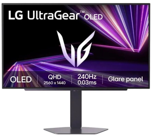 Монитор 27" LG UltraGear 27GX704A-B 2560x1440 LED, 16:9, OLED, 275cd, 1.5М:1, 0,03ms(GTG), 178/178, DP, HDMI, USB, audio, 240Hz, tilt, HAS, pivot, sw