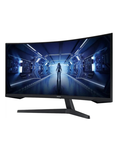 Монитор 34" Samsung Odyssey G5 LC34G55TWWPXEN black (VA, изогнутый, 3440x1440, 165Hz, 1ms, 178/178, 250 cd/m, 2500:1, НDMI 2.0, DP 1.4)