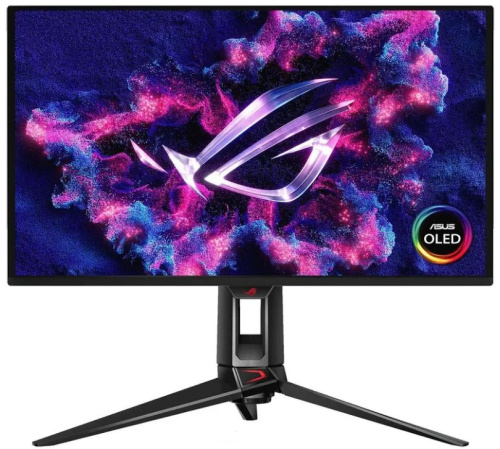 Монитор 26,5" ASUS ROG Swift PG27UCDM 90LM0B30-B01971 3840x2160, LED, 16:9, OLED, 450cd/m, 0.03ms, 178гр/178гр, HDMI, DP, USB, 240Hz, HAS, Pivot, blac