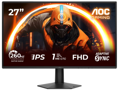 Монитор 27" AOC 27G50Z 1920X1080, WLED, 16:9, Fast IPS, 300cd/m, 1000:1, 80M:1, 1ms, 178/178, 2*HDMI, DP, 260Hz, black