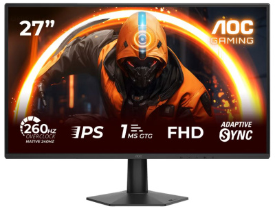 Монитор 27" AOC 27G50Z 1920X1080, WLED, 16:9, Fast IPS, 300cd/m, 1000:1, 80M:1, 1ms, 178/178, 2*HDMI, DP, 260Hz, black