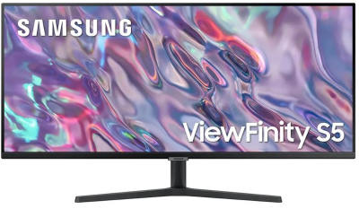 Монитор 34" Samsung ViewFinity S5 LS34C500GAUXEN черный, VA LED, 21:9, полуматовая, 3000:1, 300cd, 178гр/178гр, 3440x1440, 100Hz, FreeSync DP