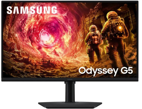 Монитор 32" Samsung Odyssey G5 G50F S32FG502EI IPS, 2560x1440, 16:9, 180Hz, 1ms, 178°/178°, 300cd, 1000:1, DP, HDMI, HAS Pivot Tilt Swiv БП внешн VESA