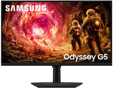 Монитор 32" Samsung Odyssey G5 G50F S32FG502EI IPS, 2560x1440, 16:9, 180Hz, 1ms, 178°/178°, 300cd, 1000:1, DP, HDMI, HAS Pivot Tilt Swiv БП внешн VESA