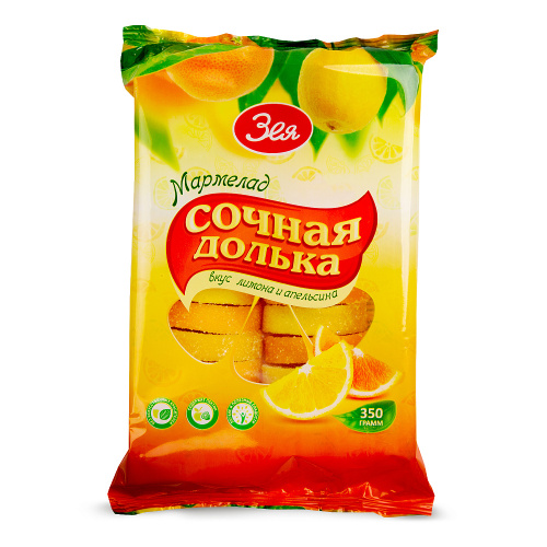 Мармелад «Сочная долька» со вкусом апельсина, 300 гр.