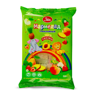 Мармелад «Сочная долька» со вкусом апельсина, 300 гр.