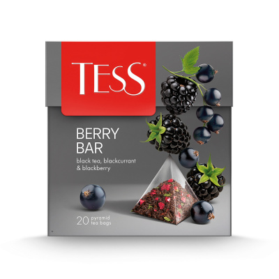 Чай черный Tess Ягодный, в пирамидках, 20 шт.