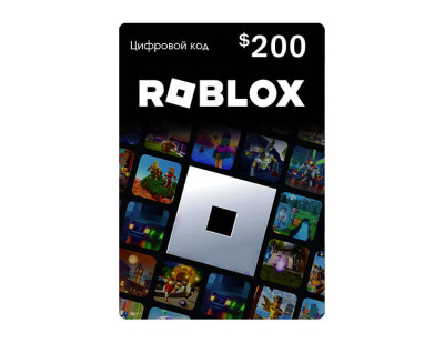 Карта оплаты Roblox 200 USD USA [Цифровая версия] (PC)