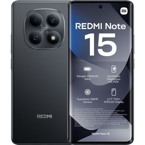 Xiaomi Redmi Note 15 4G 6/128Gb (Black)