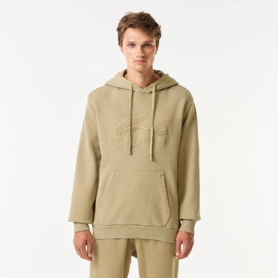 Мужское худи Lacoste свободного кроя с капюшоном