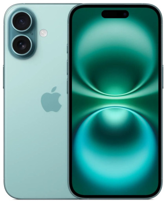 Смартфон Apple iPhone 16 256 ГБ Бирюзовый (nanoSIM+eSIM, без RuStore)
