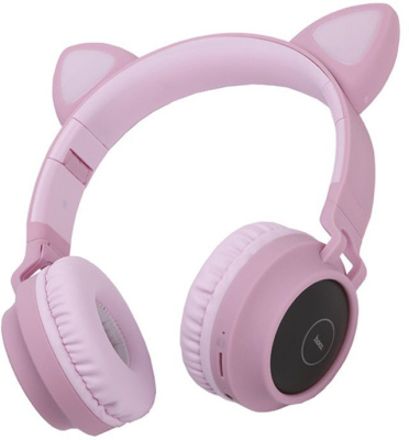 Наушники Hoco W27 Cat Ear Розовые