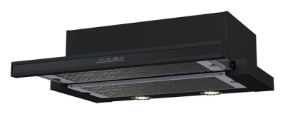 Телескопическая вытяжка KRONA KAMILLA sensor 600 black (2 мотора)