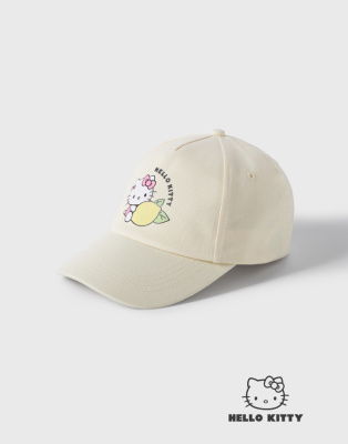 Жёлтая бейсболка с принтом Hello Kitty для девочки Глория Джинс
