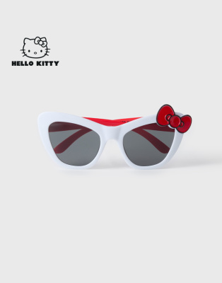 Солнцезащитные очки «кошачий глаз» с бантиком и принтом Hello Kitty Глория Джинс