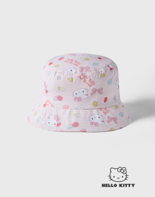 Розовая панама с принтом Hello Kitty для девочки Глория Джинс