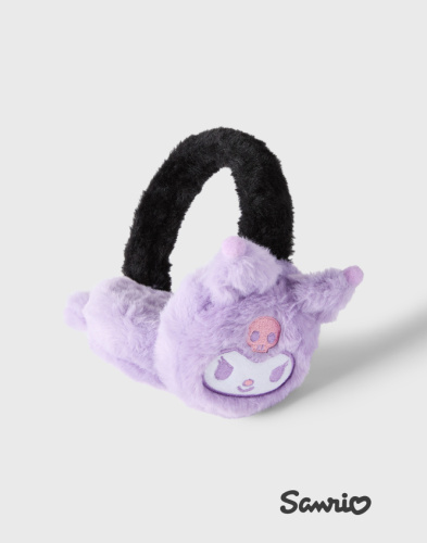 Сиреневые зимние наушники с Kuromi для девочки Глория Джинс