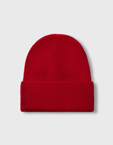 Красная шапка бини в рубчик Глория Джинс