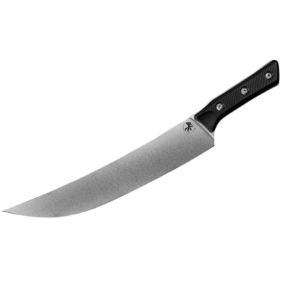 Нож кухонный разделочный Microtech Butcher Knife, сталь M390MK, рукоять G10, черный