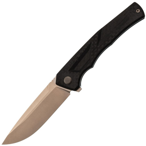 Складной нож TuoTown Step, сталь T10S, рукоять G10/Carbon Fiber