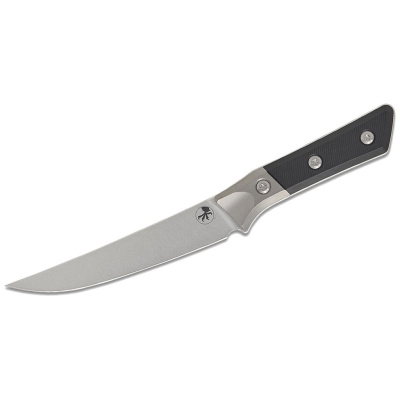 Нож кухонный обвалочный Microtech Kitchen Boning, сталь M390MK, рукоять G10, черный