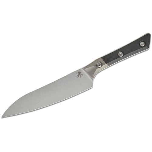 Нож кухонный универсальный Microtech Utility Knife, сталь M390MK, рукоять G10, черный