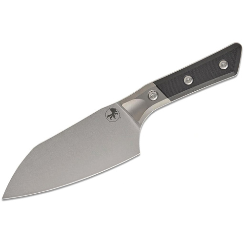 Нож кухонный Сантоку Microtech Santoku Knife 6', сталь M390MK, рукоять G10, черный