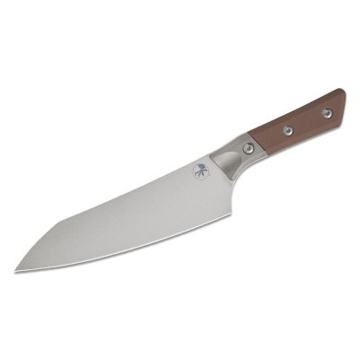 Нож кухонный Шеф Microtech Chef's Knife, сталь M390MK, рукоять G10, бежевый