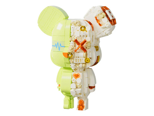 JK6250-3 Конструктор Bearbrick: Laser Green