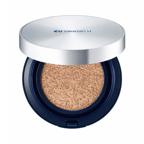 Тональный кушон с ПДРН + рефил CUSKIN Vitamin U Cover Fit Cushion Pact SPF50+ PA++++ 23 Beige