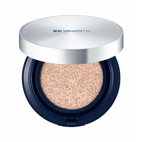 Тональный кушон с ПДРН + рефил CUSKIN Vitamin U Cover Fit Cushion Pact SPF50+ PA++++ 21 Ivory