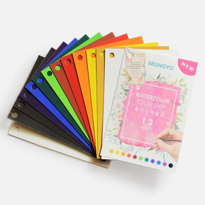 Краски акварельные на бумаге Mungyo "color chip" 12 цветов
