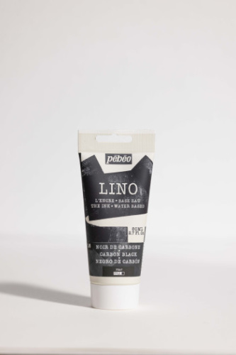 Краска для линогравюры Pebeo "LINO" 80 мл, угольно-черный
