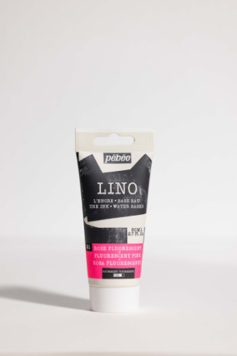 Краска для линогравюры Pebeo "LINO" 80 мл, розовый флуоресцентный