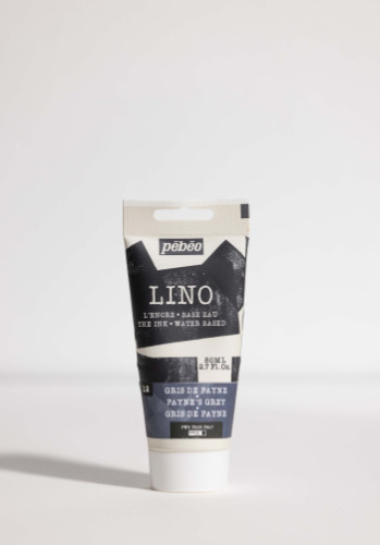 Краска для линогравюры Pebeo "LINO" 80 мл, серый Пейна