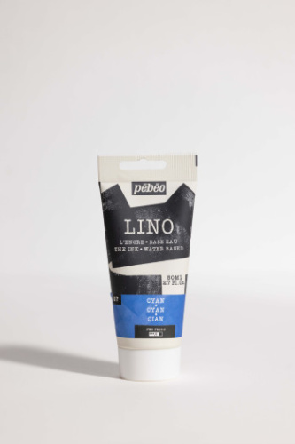 Краска для линогравюры Pebeo "LINO" 80 мл, циан rолубой