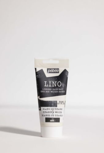 Краска для линогравюры Pebeo "LINO" 80 мл, белила татановые