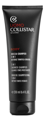 Шампунь-гель для волос и тела Uomo 3 In 1 Doccia-Shampoo 250мл