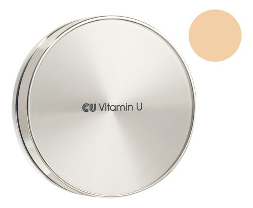 Увлажняющий крем-кушон для лица со сменным блоком CU: Vitamin U Cover Fit Cushion Pact SPF50+ PA++++ 15/15г: No 21