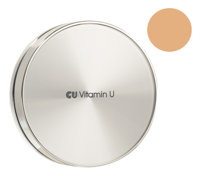 Увлажняющий крем-кушон для лица со сменным блоком CU: Vitamin U Cover Fit Cushion Pact SPF50+ PA++++ 15/15г: No 23