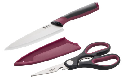 Набор из 2 предметов поварской нож 15 см + ножницы Tefal Comfort K250S225