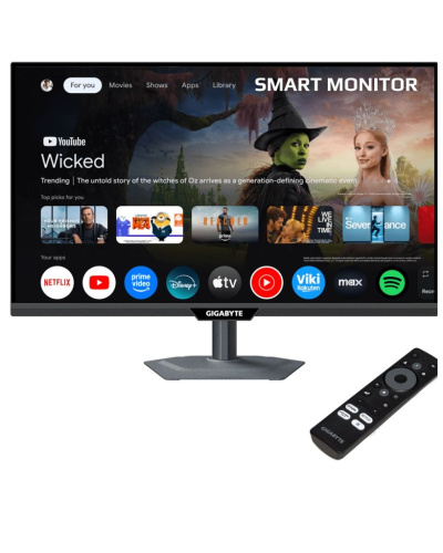 Монитор 27" GIGABYTE M27QS 2560x1440, LED, 16:9, IPS, 350cd, 1000:1, 1ms, 178гр/178гр, DP, HDMI, USB, 160Hz, black