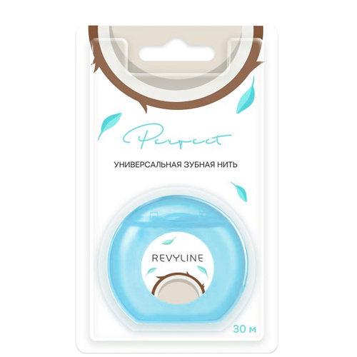 Зубная нить Revyline Perfect, кокос и мята, 30 м